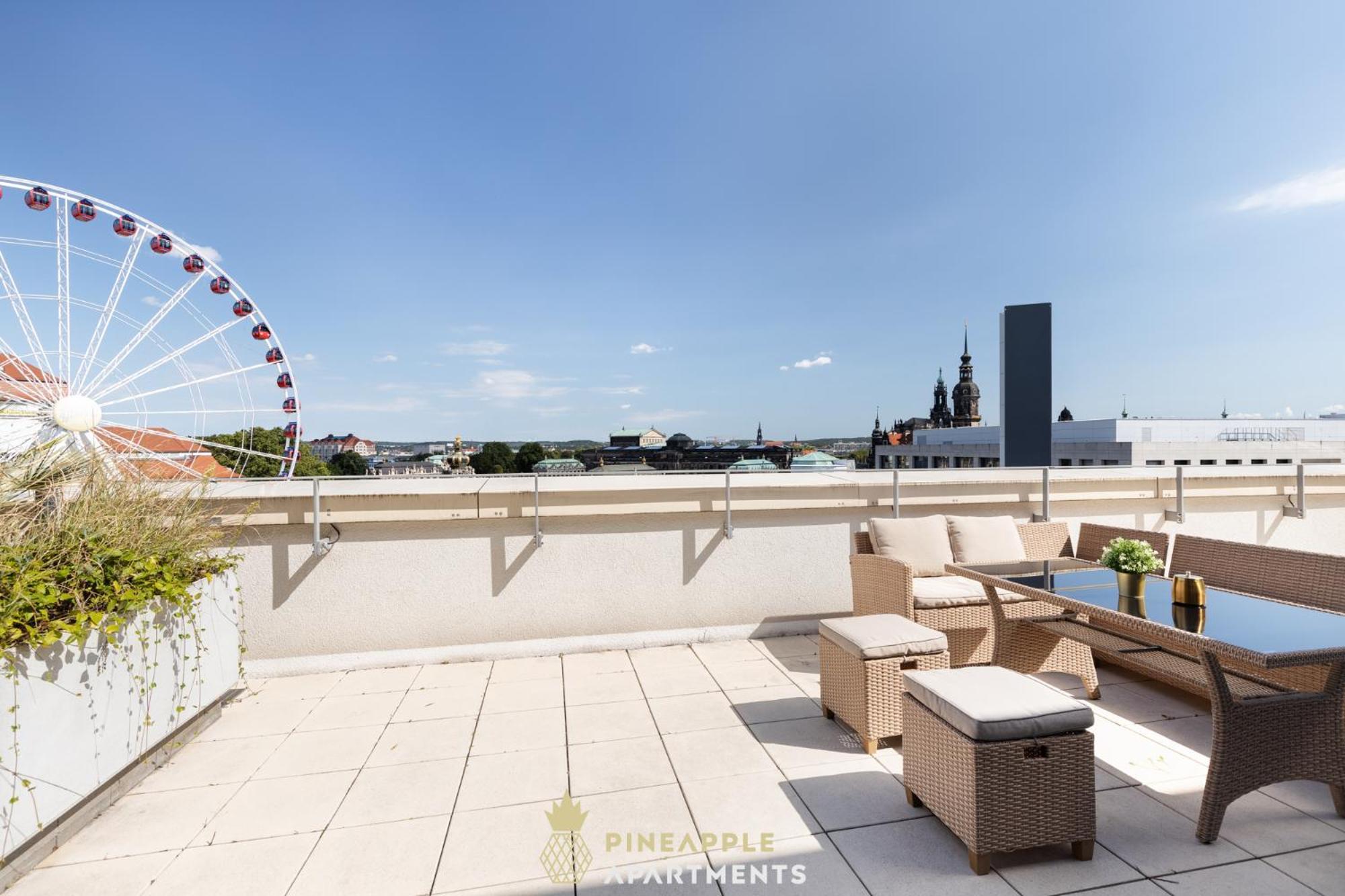 Apartment Pineapple Penthouse Am Zwinger - 162 Qm - 1x Free Parking Dresden