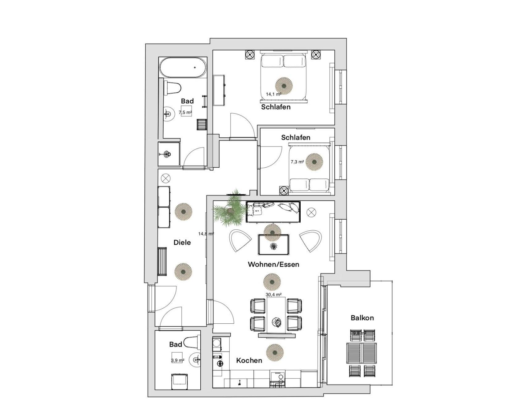 Apartment Pineapple Zwinger Vii - 78 Qm - 1x Free Parking - Dresden