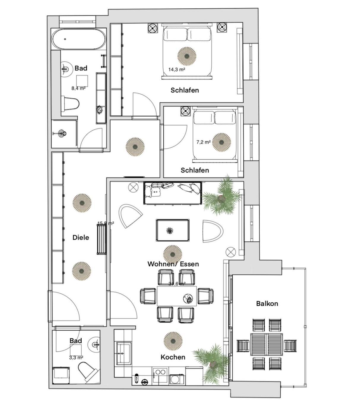 Pineapple Zwinger Ix - 80 Qm - 1x Free Parking -