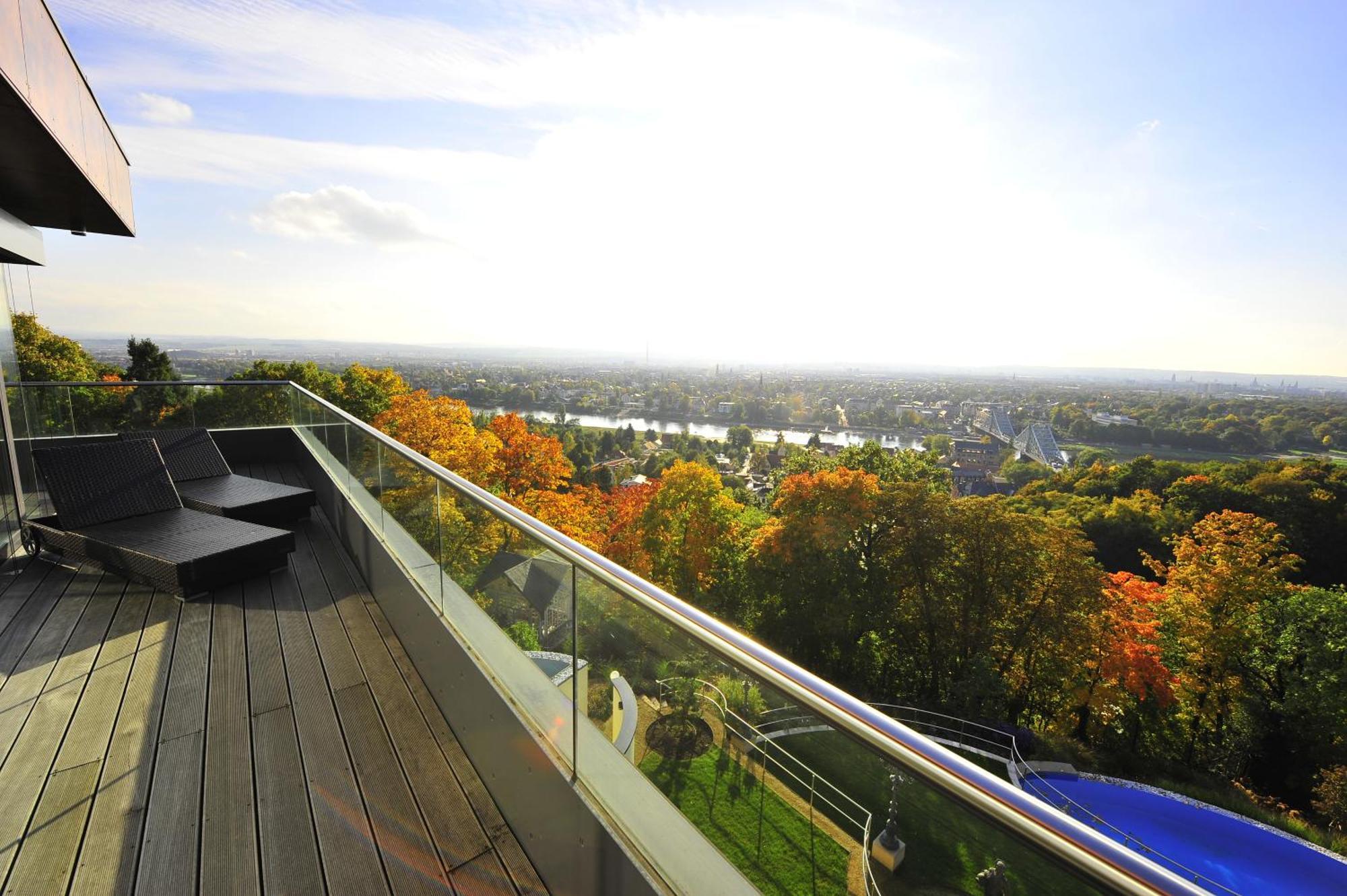 Via Lapis - Panoramablick Ueber - Garten - Pool - Sauna - Luxus Apartment