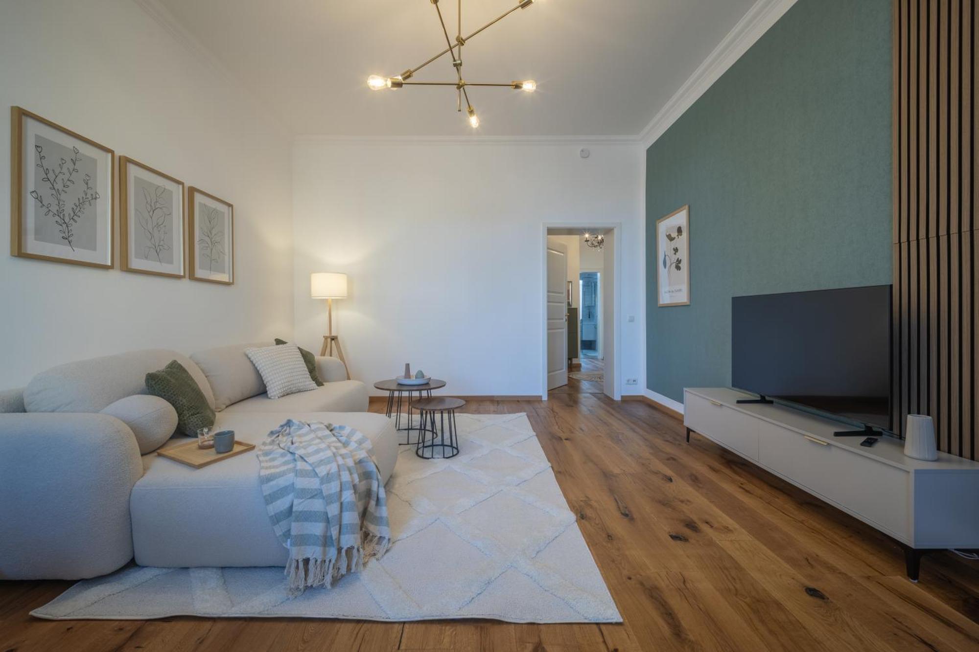 Apartment Goethe Palais Am Grossen Garten, Arbeitsplatz, Ruhig, Max 6p, Smart-tv, Eigener Parkplatz Dresden