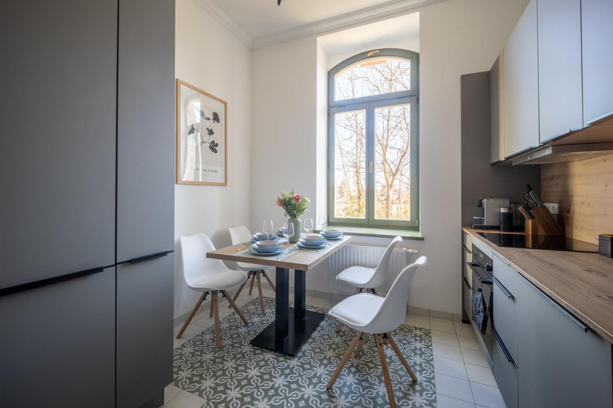 Apartment Goethe Palais Am Grossen Garten, Arbeitsplatz, Ruhig, Max 6p, Smart-tv, Eigener Parkplatz Dresden