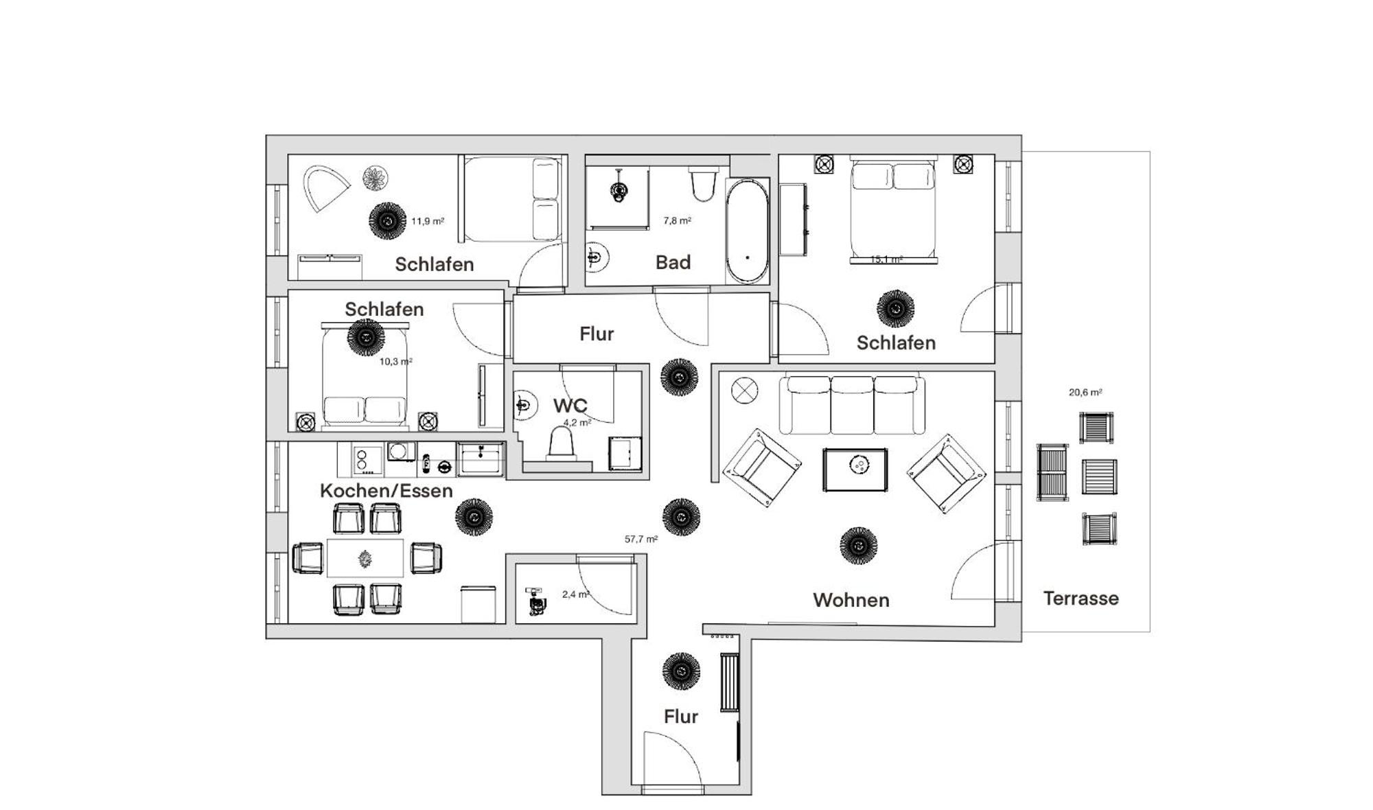Apartment New! Pineapple Altstadt I
