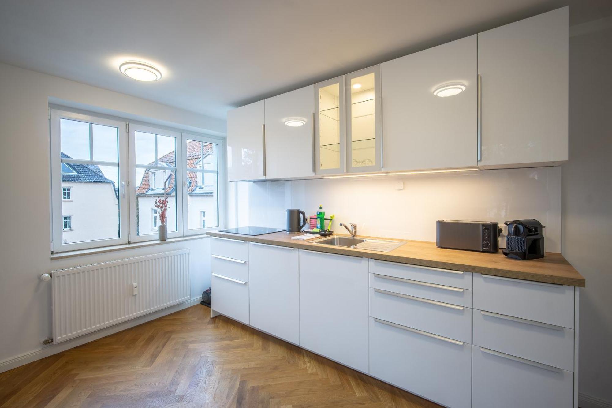 Apartment Coview - Design - 2 Schlafzimmer - Kueche - Highspeed Wlan Dresden