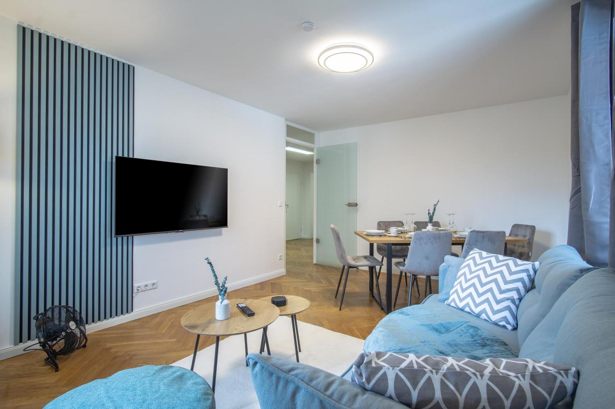 Apartment Coview - Design - 2 Schlafzimmer - Kueche - Highspeed Wlan Dresden